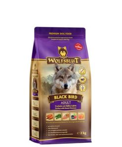 WOLFSBLUT Black Bird – Truthahn und Süßkartoffel – Adult – 2kg