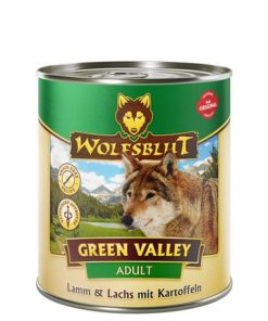 WOLFSBLUT Green Valley – Lamm & Lachs mit Süßkartoffeln – Adult – 6 x 800g
