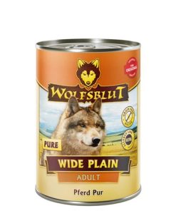 WOLFSBLUT Wide Plain Pure – Pferd Pur – Adult – 6 x 395g