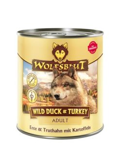 Alternative view of WOLFSBLUT Wild Duck & Turkey – Ente & Truthahn – Adult – 6 x 800g