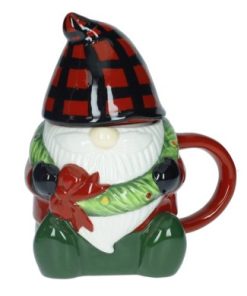 Alternative view of Tazza gnomo cappello righe